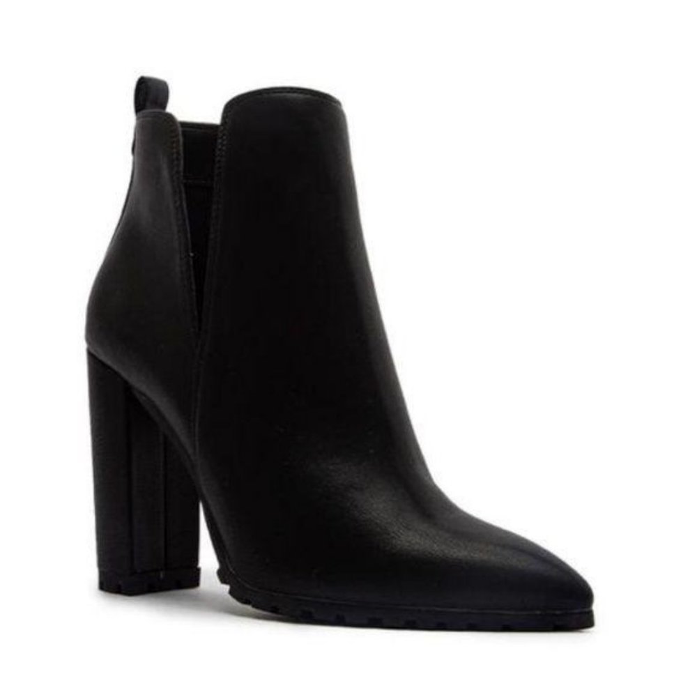 Black Lug Sole Ankle Booties - Picture 8 of 8